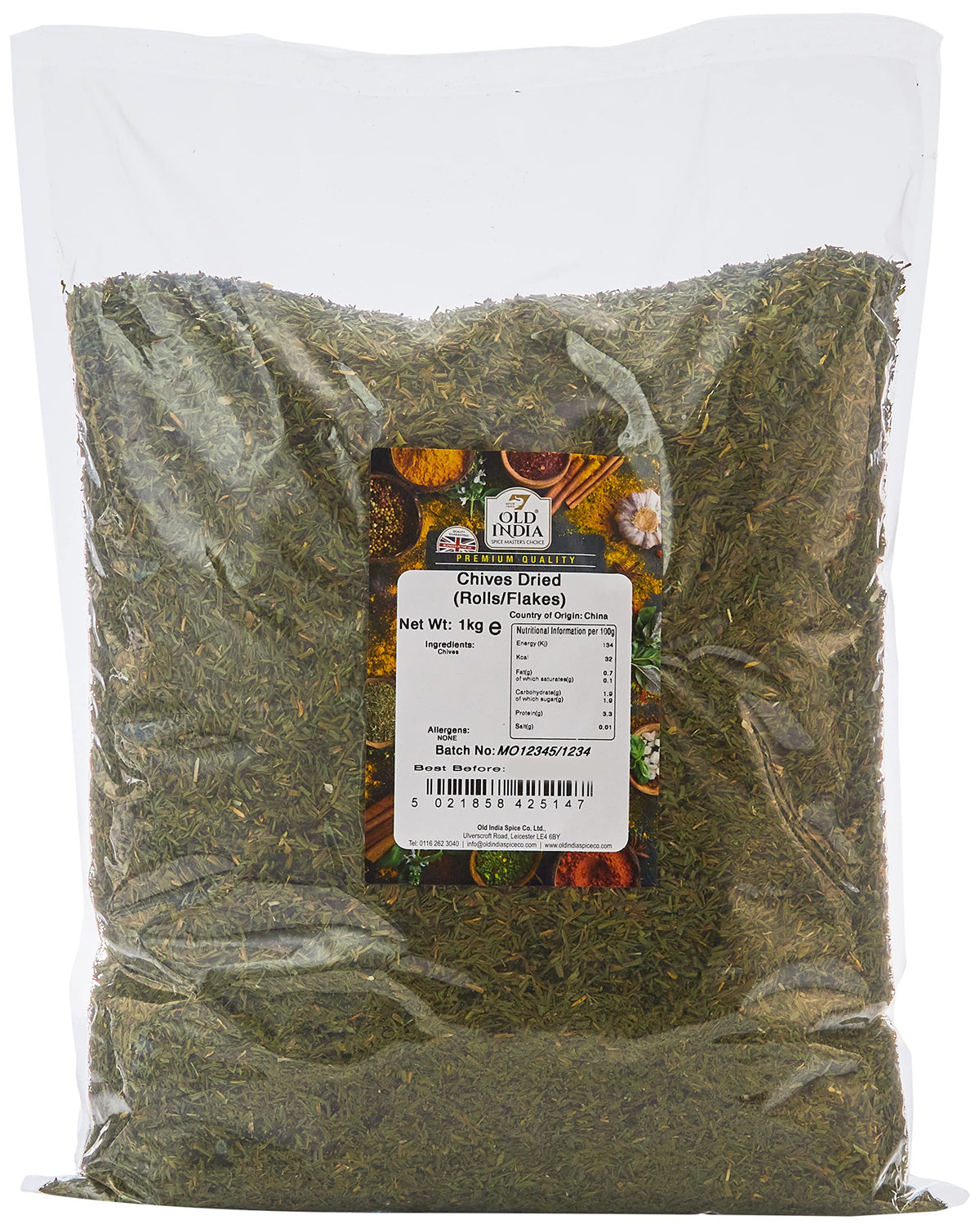 Old India Dried Chives Flakes - 1 kg 1