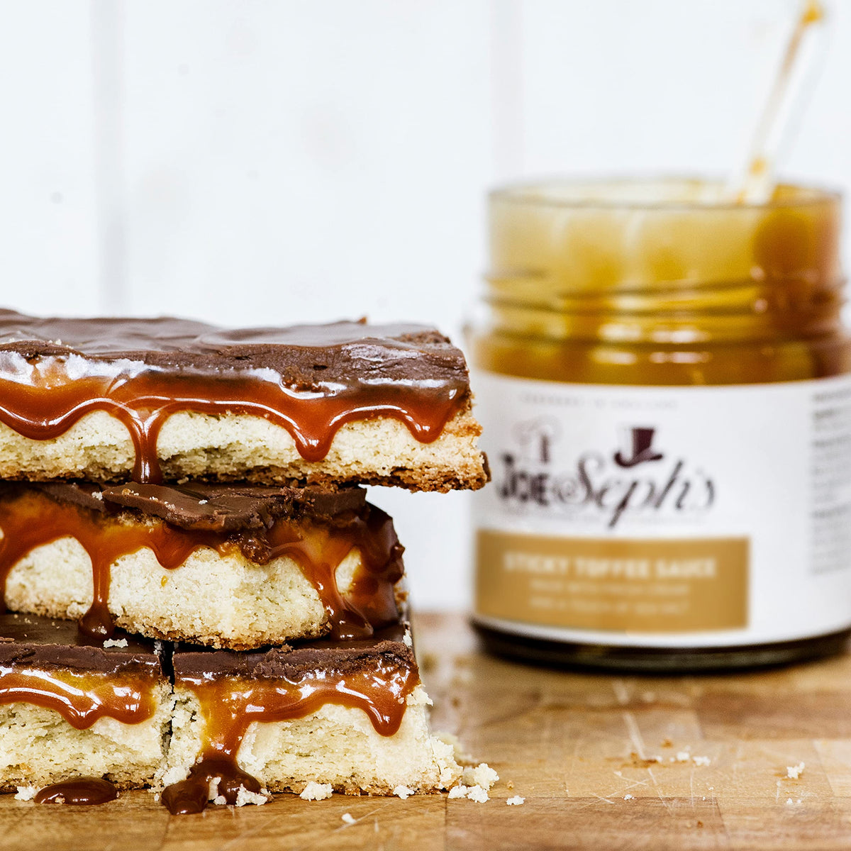 Joe & Seph's Sticky Toffee Caramel Sauce - 3 x 230g Jars | Handmade in Great Britain | Suitable for Vegetarians