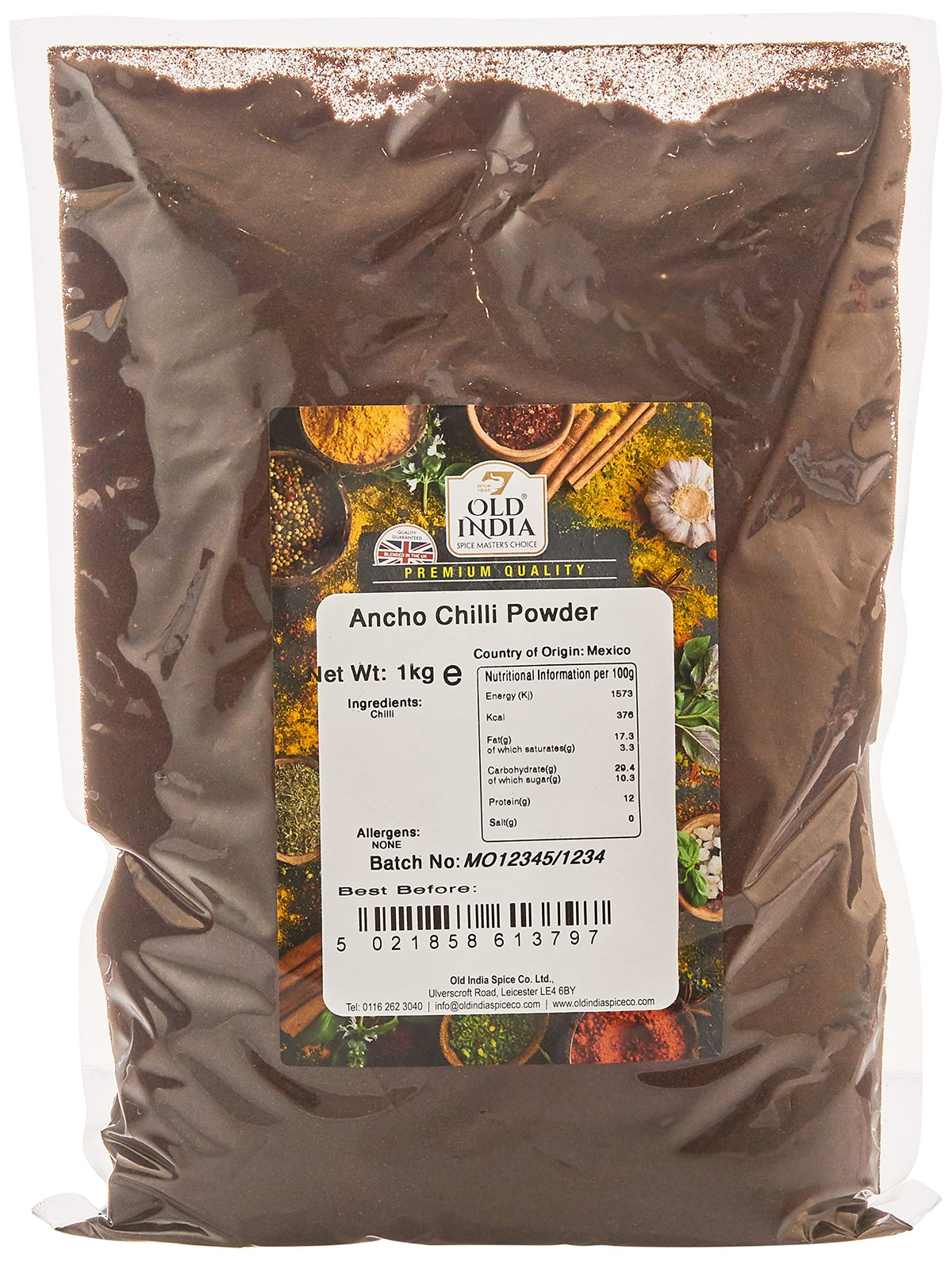 Old India Ancho Chili Powder - 1kg 1