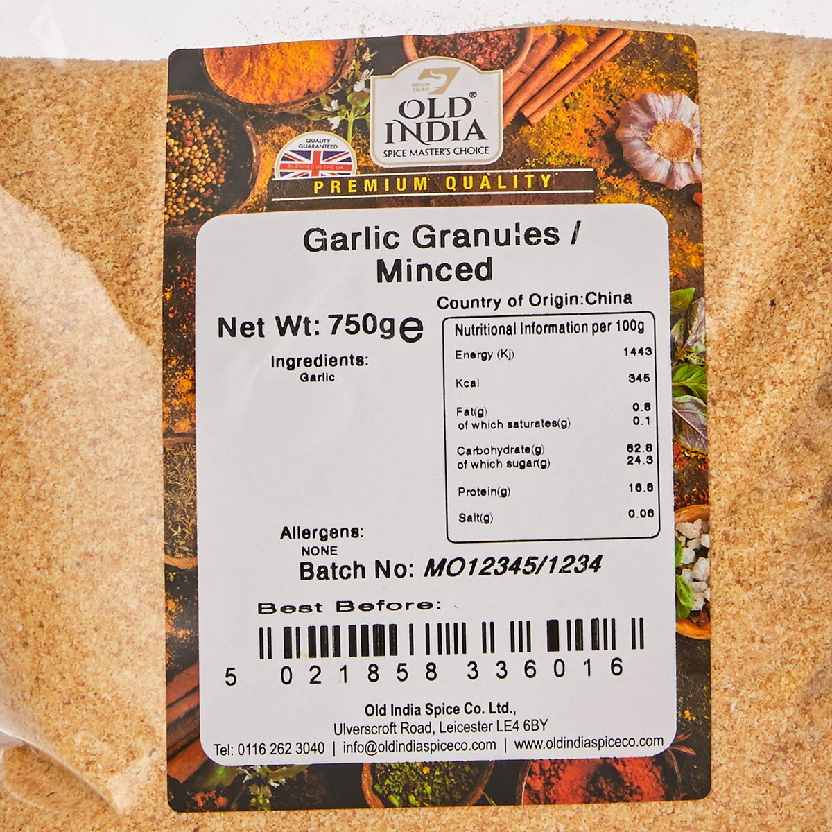 Old India Garlic Granules - 750g