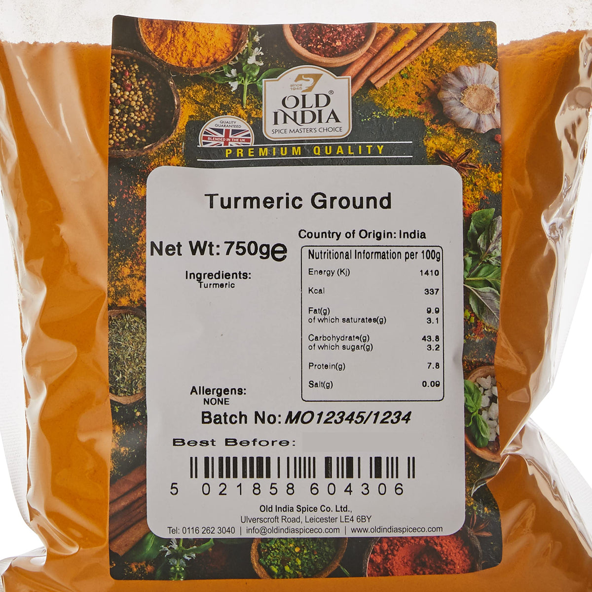 Old India Ground Turmeric Powder - 100% Natural, Additive-Free | 750g 2