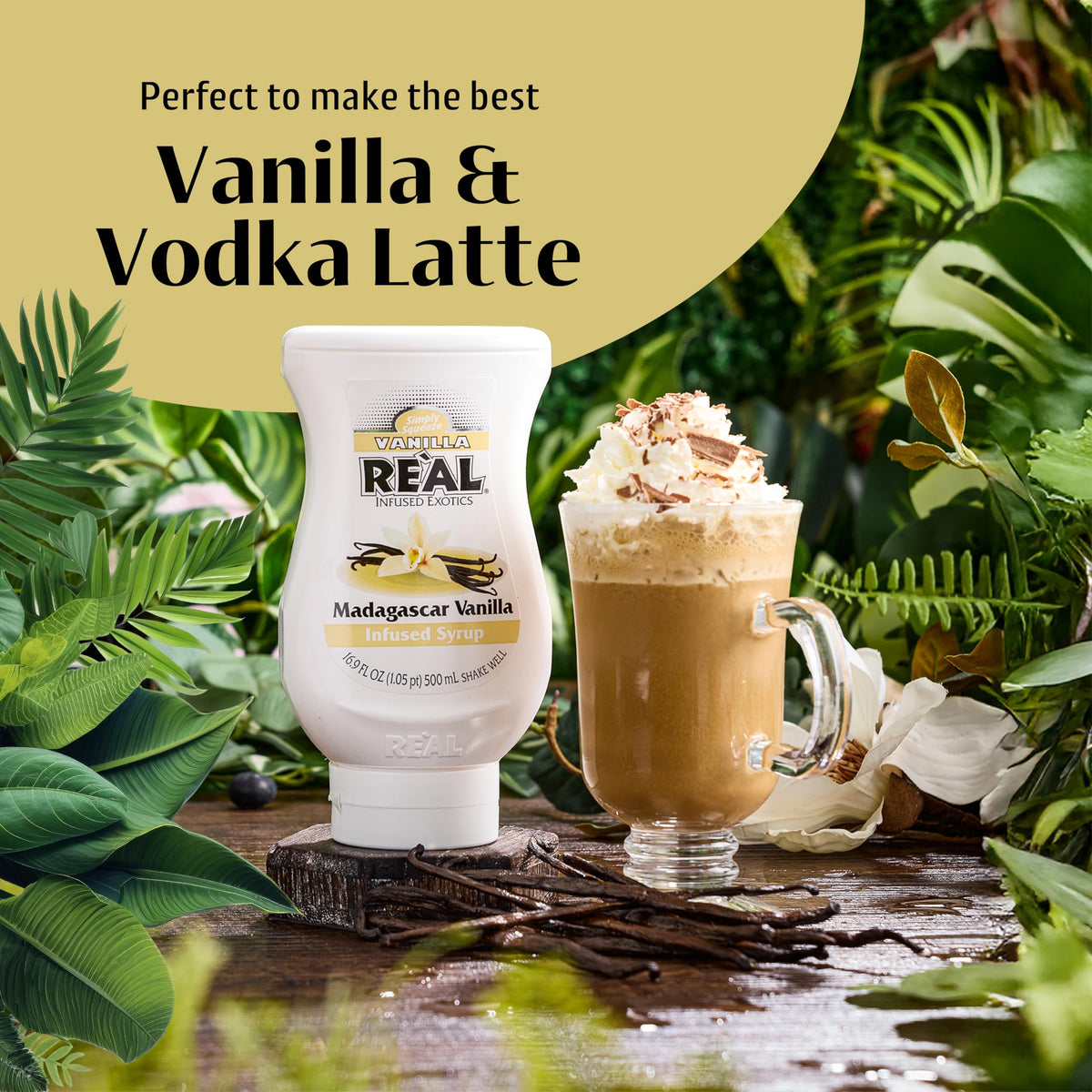Reàl Madagascar Vanilla Infused Syrup - Gluten Free, Vegan | 500ml 4