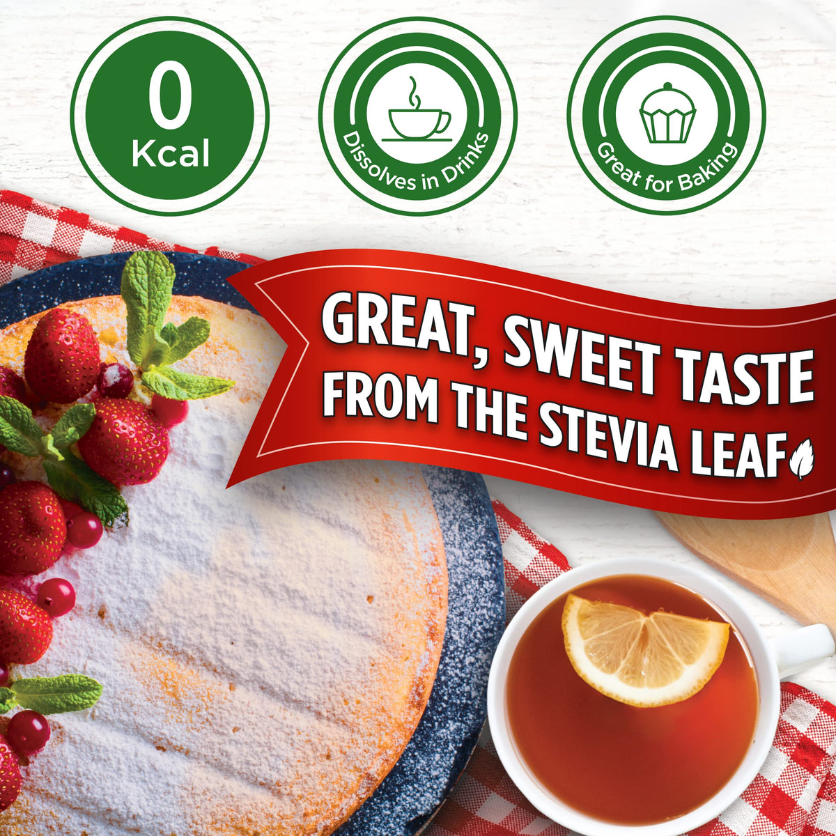 Splenda Stevia No Calorie Sweetener - Zero Calories, Baking Friendly | 240g Pouch 4