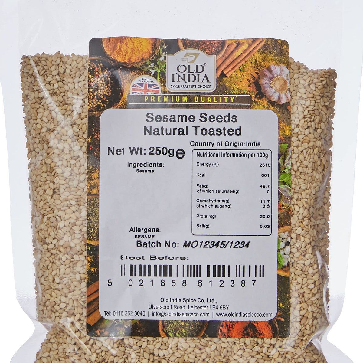 Old India Toasted Sesame Seeds - 250g