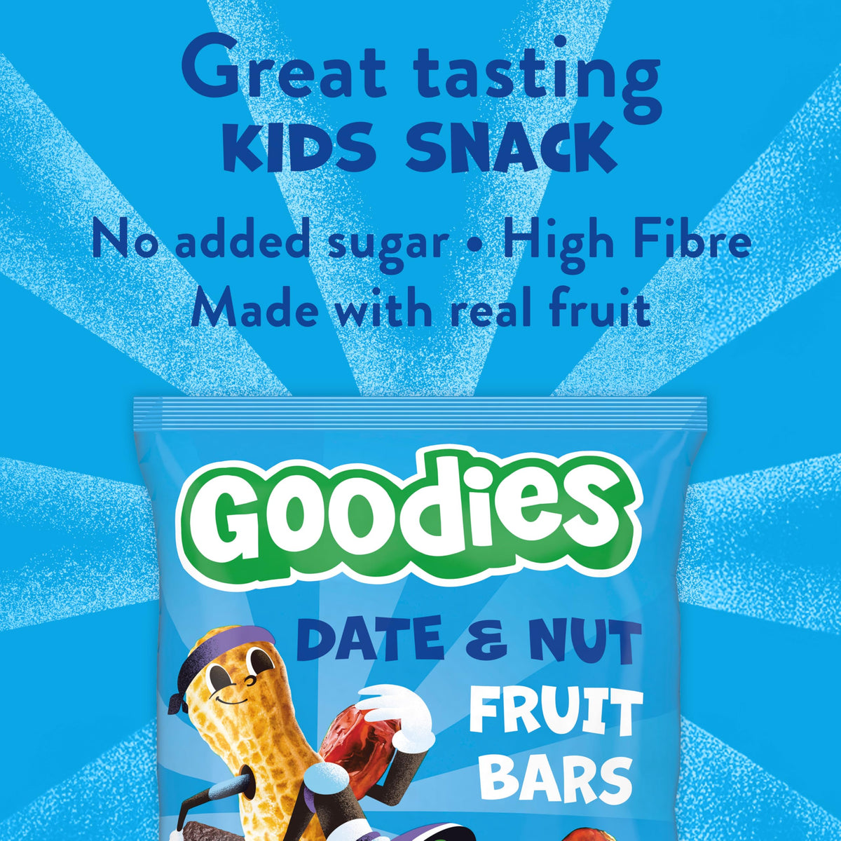 Goodies Date & Nuts Fruit Bars - Kids Snack, Gluten-Free, Vegan, 12 x 20g 4