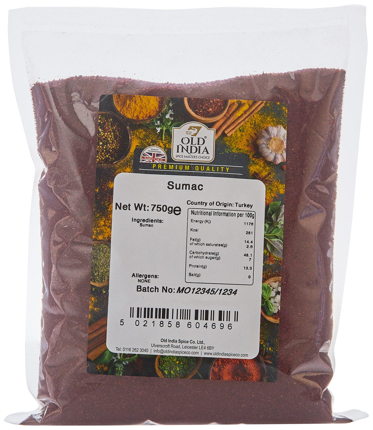 Old India Sumac - 100% Natural, Additive-Free, GMO-Free | 750g 1