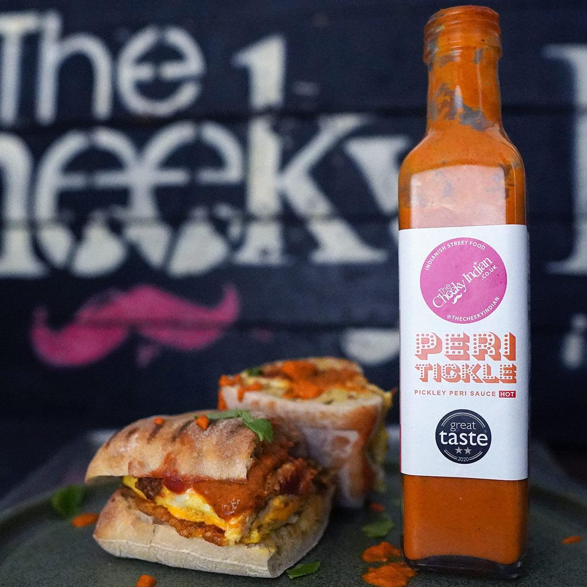 THE CHEEKY INDIAN Peri Tickle Hot Sauce - Tangy Indian Pickle Flavour | 220g