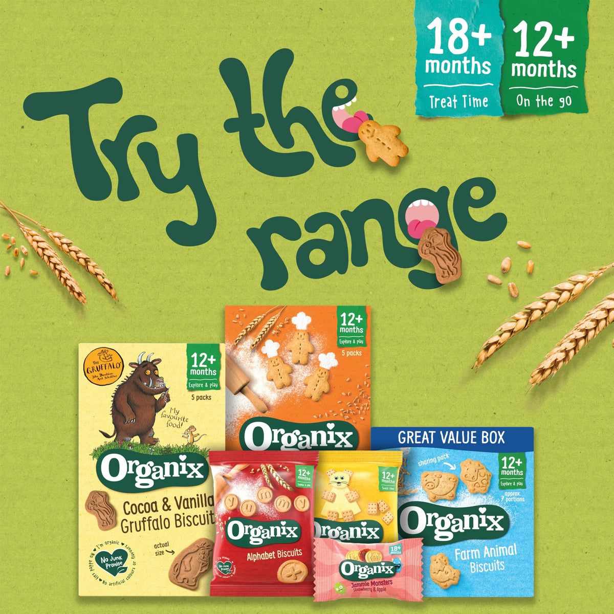 Organix Banana Bread Toddler Biscuits - Organic, Vegan Friendly, 135g (6-Pack) 5