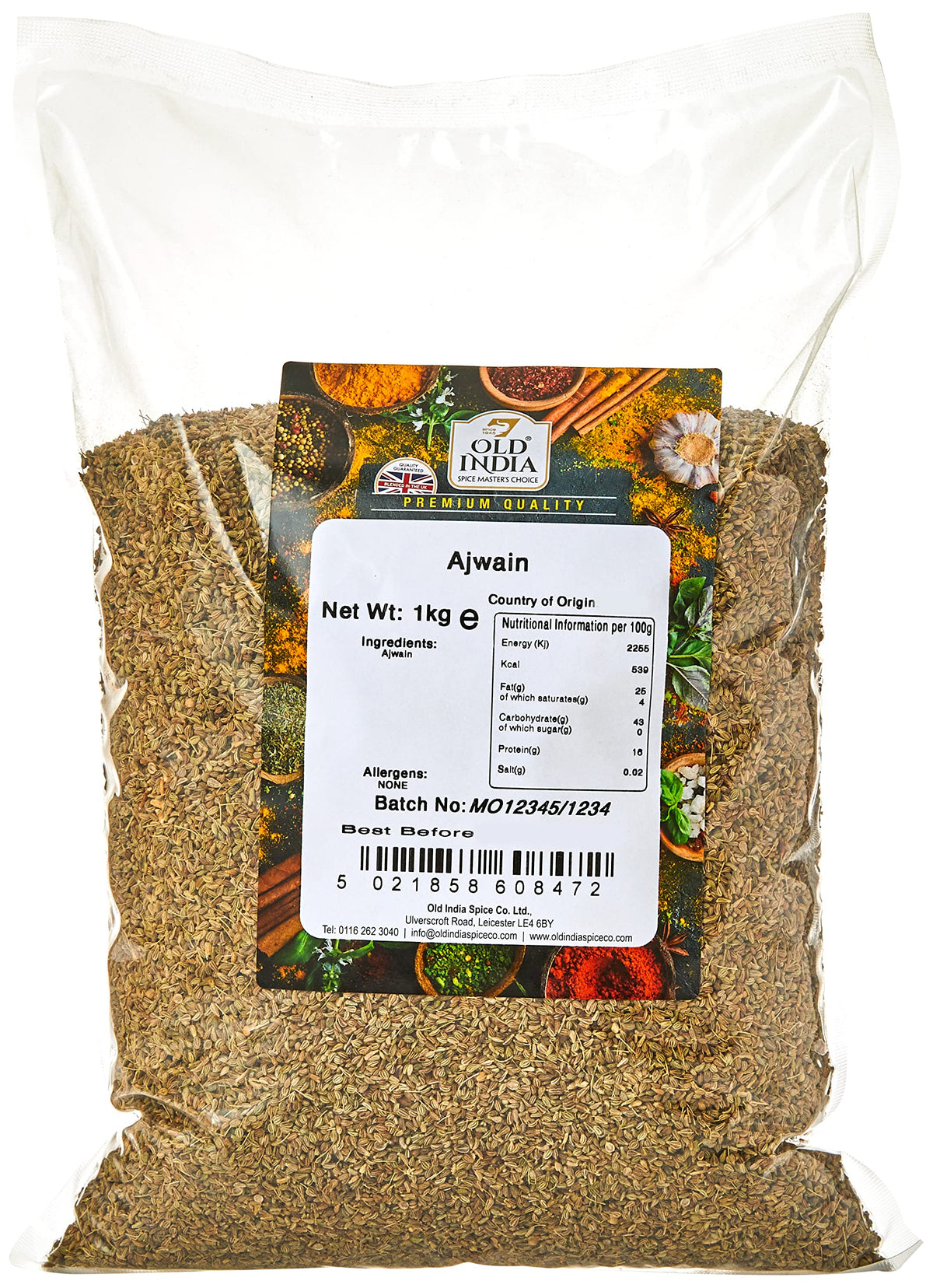 Old India Ajwain - 100% Natural, Additive-Free | 1kg 1