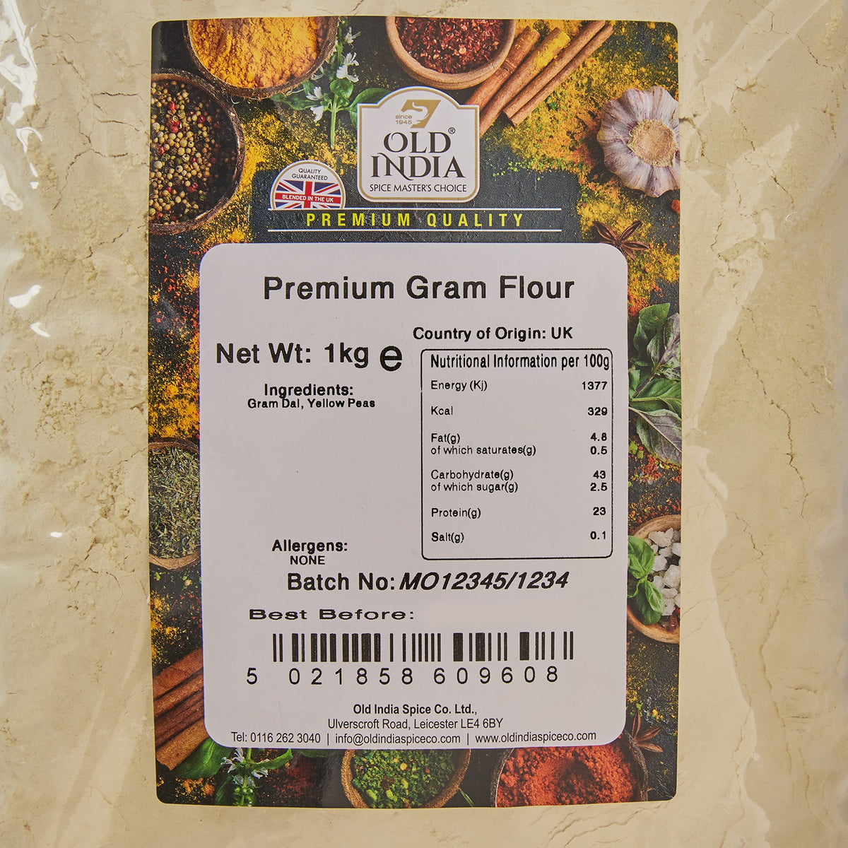 Old India Gram Flour - 1kg | Natural, Additive-Free, GMO-Free 2
