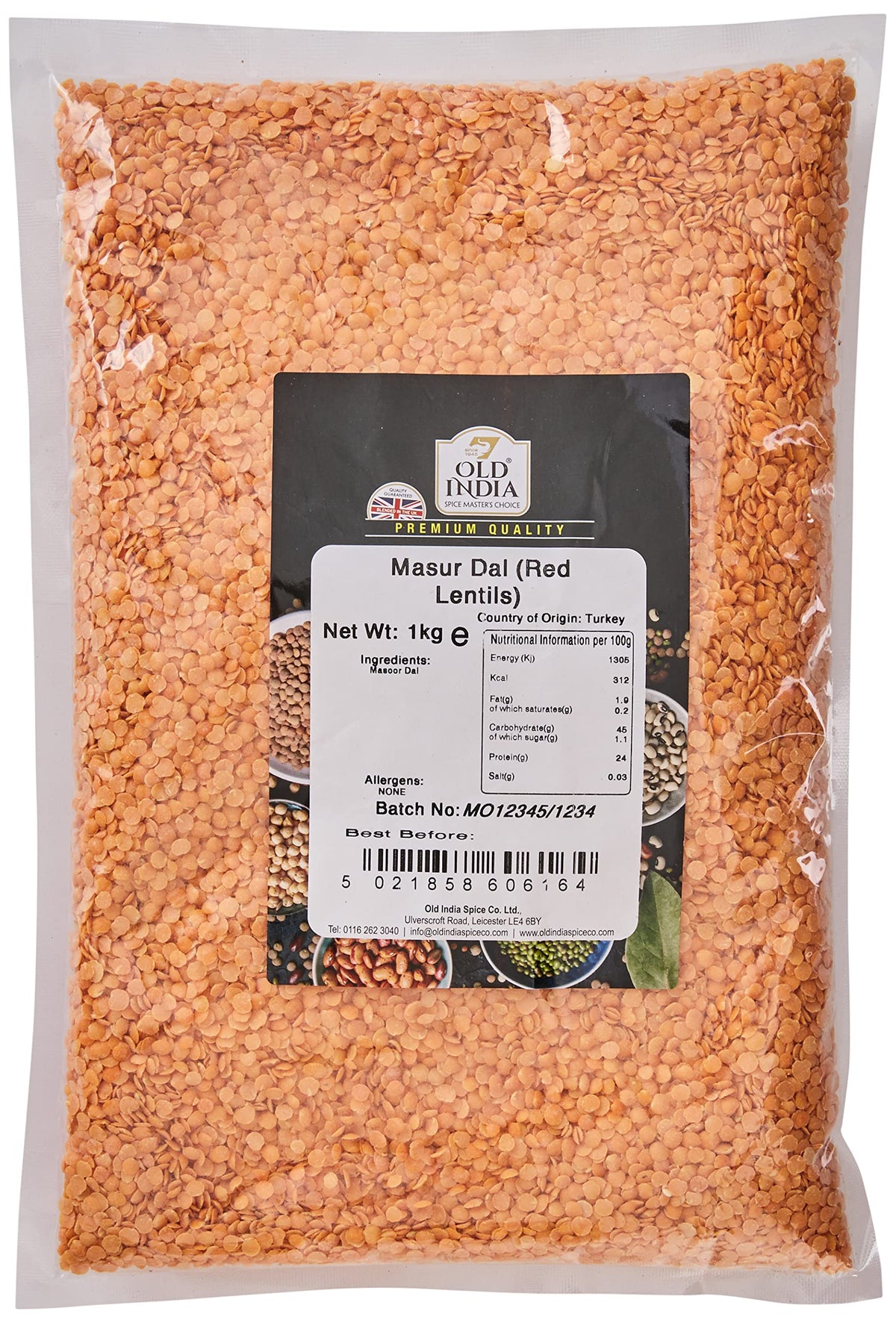 Old India Masur Dal (Red Lentils) - 1kg