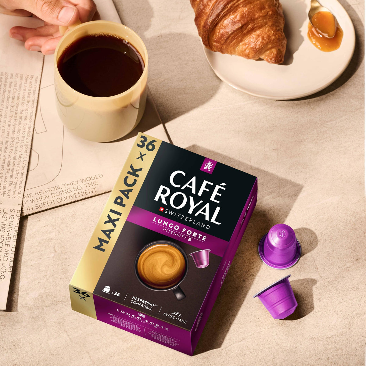 Café Royal Lungo Forte - 36 Nespresso Compatible Capsules | Intensity 8/10 | 100% Arabica 6