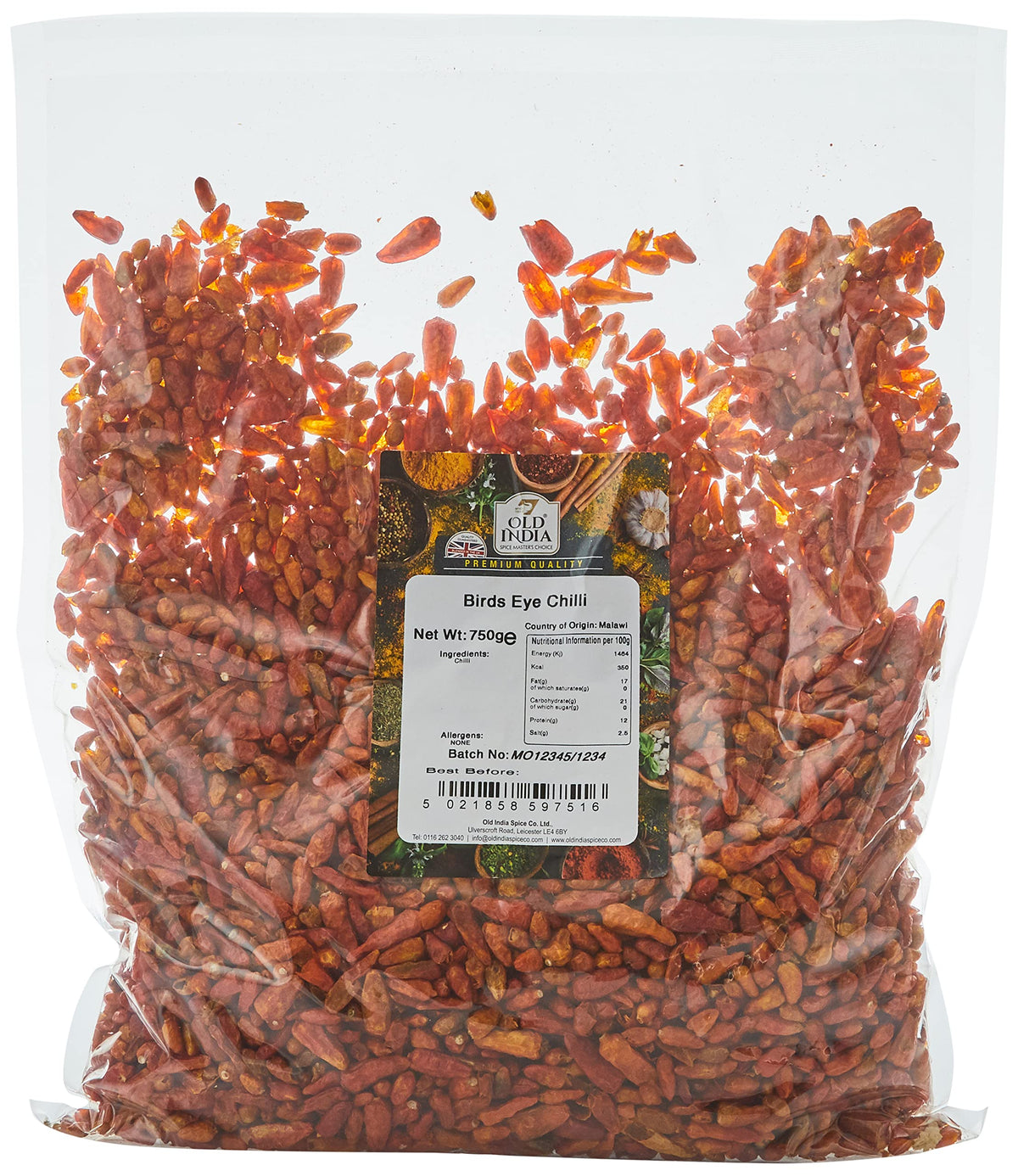 Old India Bird's Eye Chilli Powder - 750g 1
