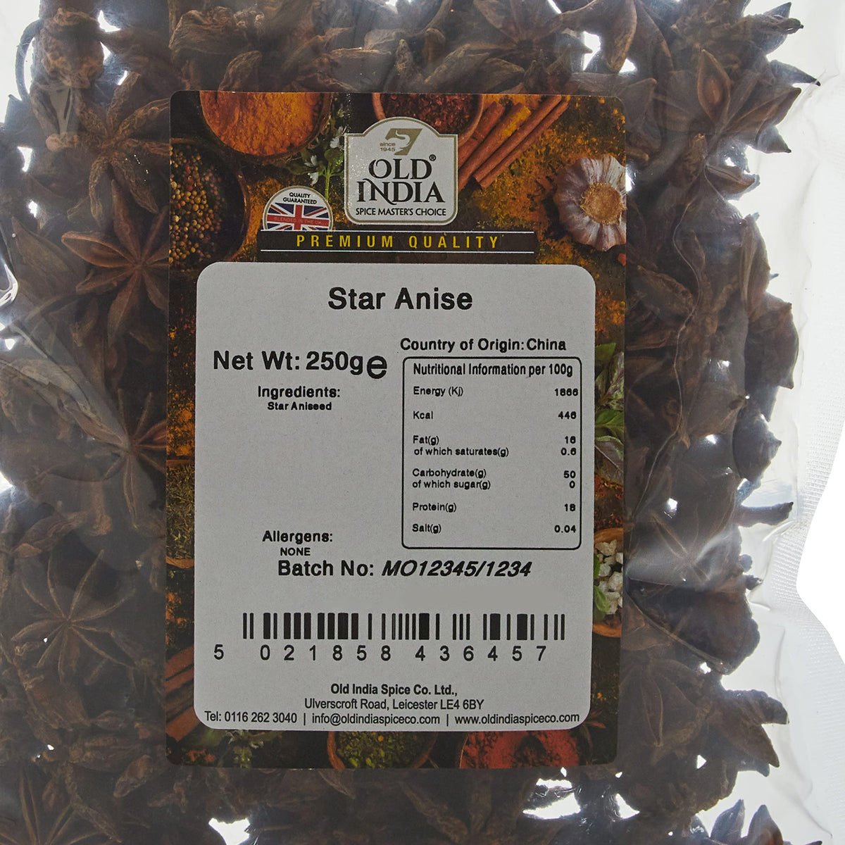Old India Star Anise - 250g | Natural, Additive-Free, GMO-Free 2