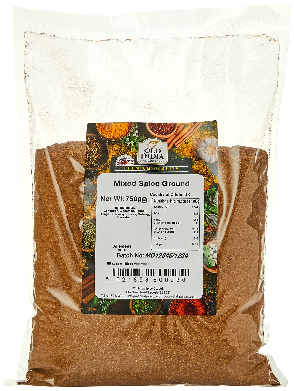 Old India Mixed Herbs Ground 750g - 100% Natural, Additive-Free 1