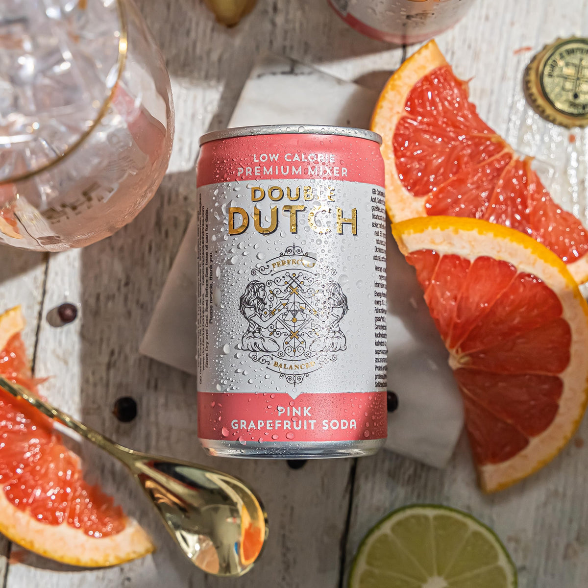 Double Dutch Pink Grapefruit Tonic Water - Low Calorie, Natural Ingredients, 6 x 150ml Cans 5