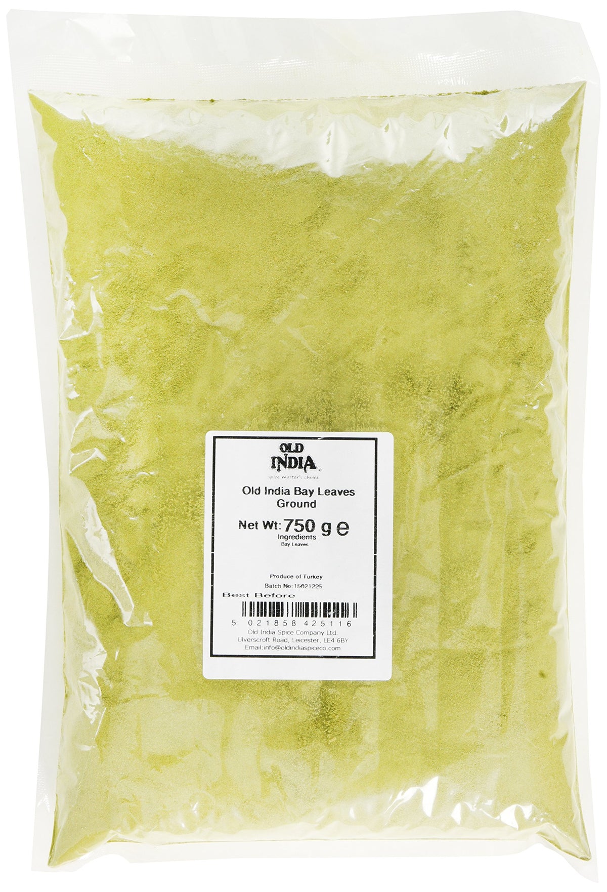 Old India Ground Bay Leaves - 100% Natural, Additive-Free | 750g Bag | 2 Year Shelf Life