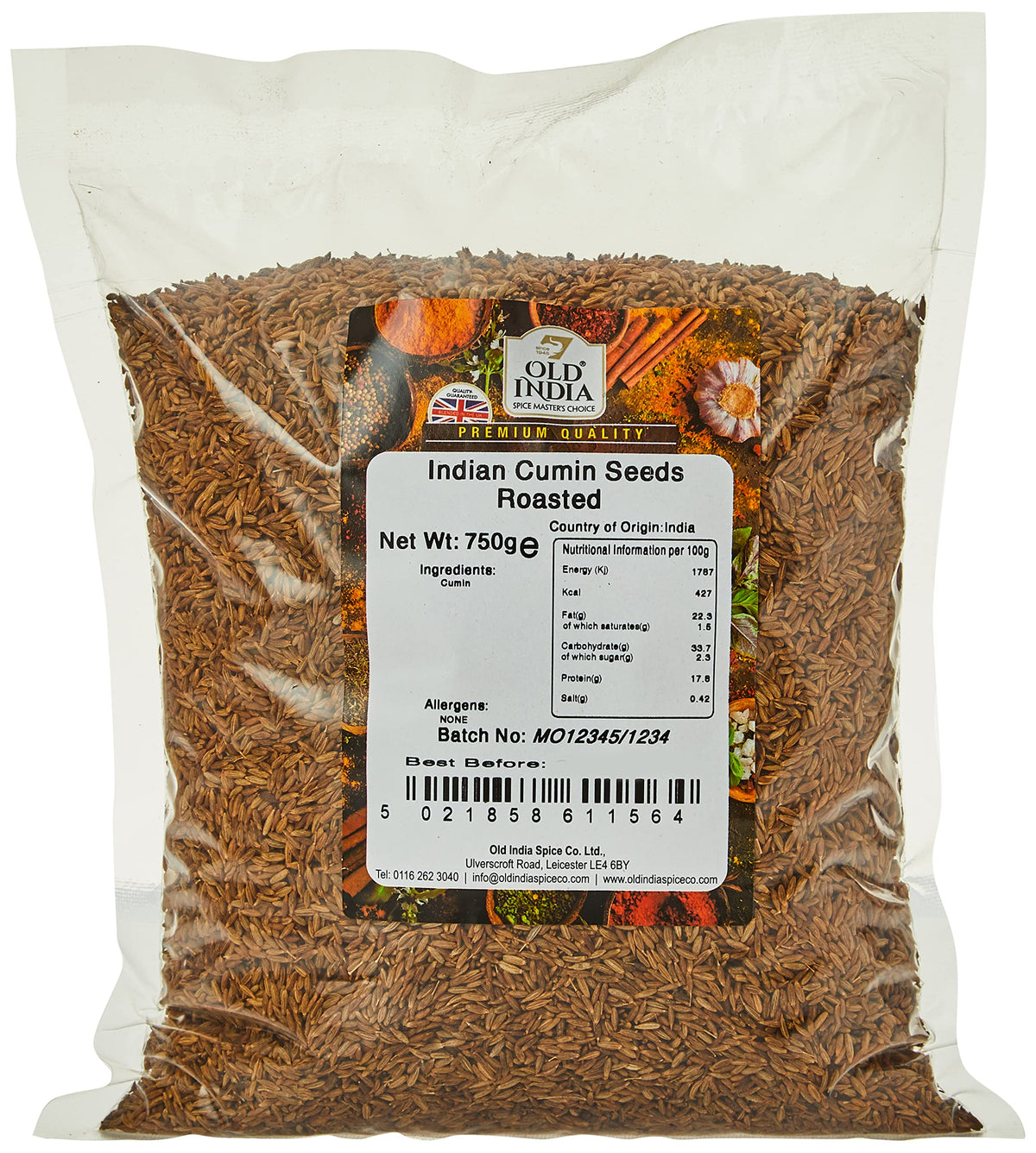 Old India Roasted Cumin Seeds - 750g 1