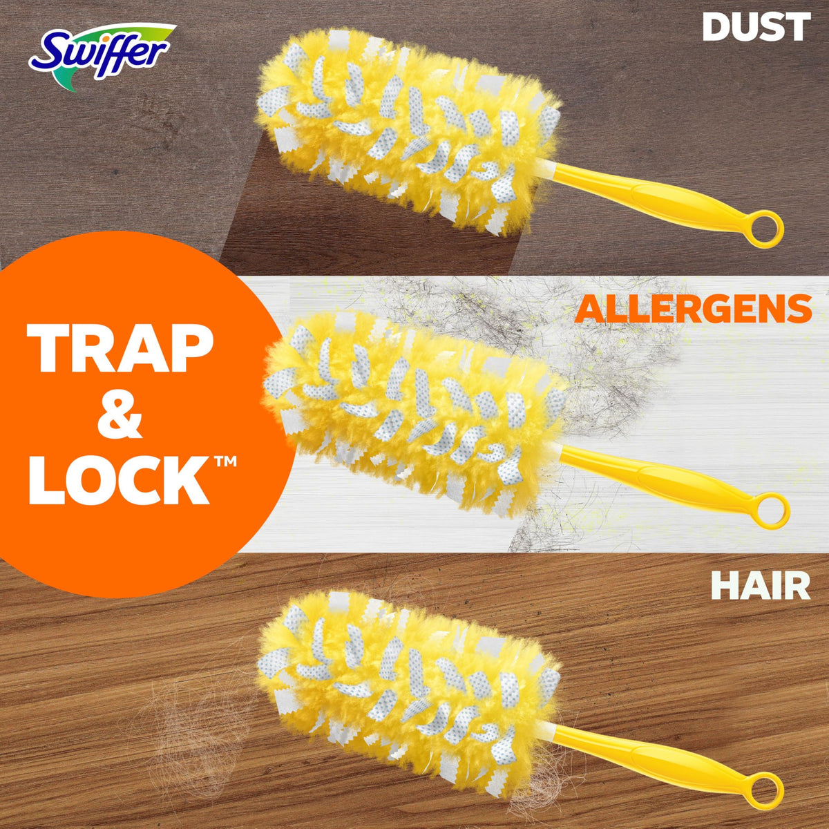 Swiffer Heavy Duty Pet Dusters - Trap & Lock Allergens | 11 Count Refills 8