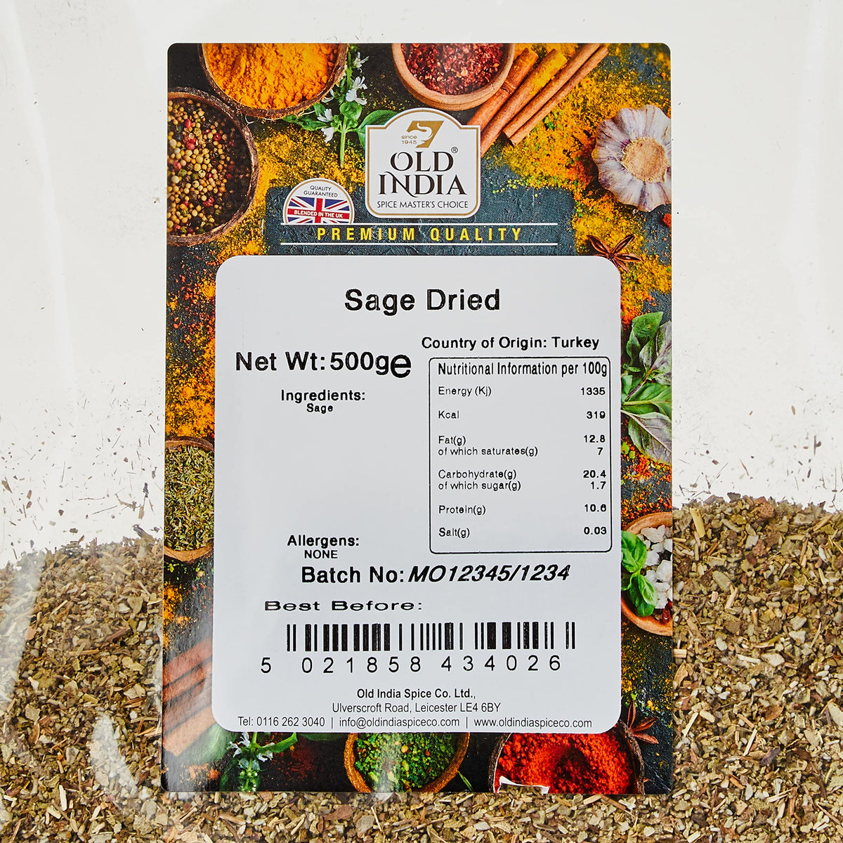 Old India Dried Sage Leaf - 100% Natural, Additive-Free | 500g 2