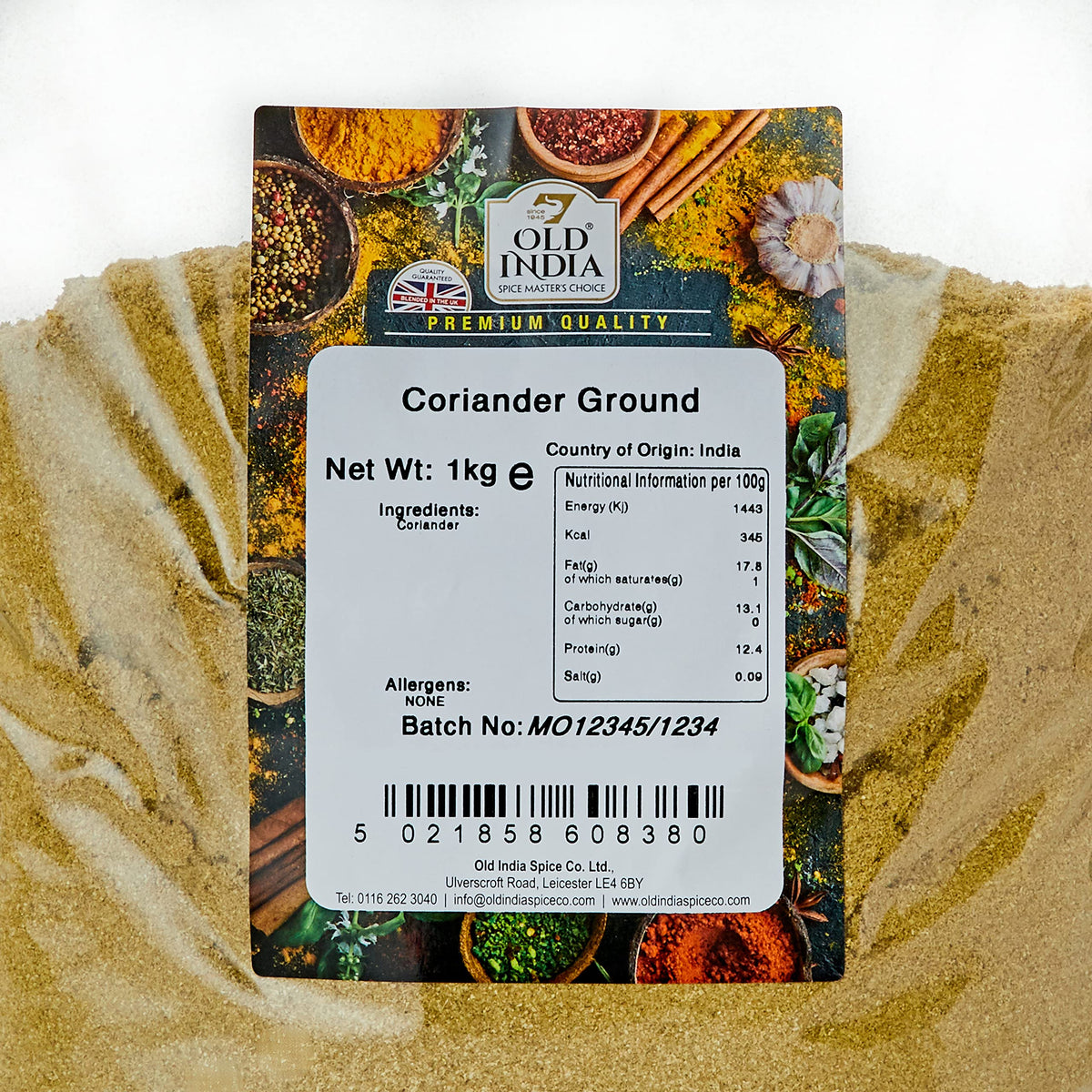 Old India Ground Coriander - 1kg Bag | Natural, Additive-Free, GMO-Free 2