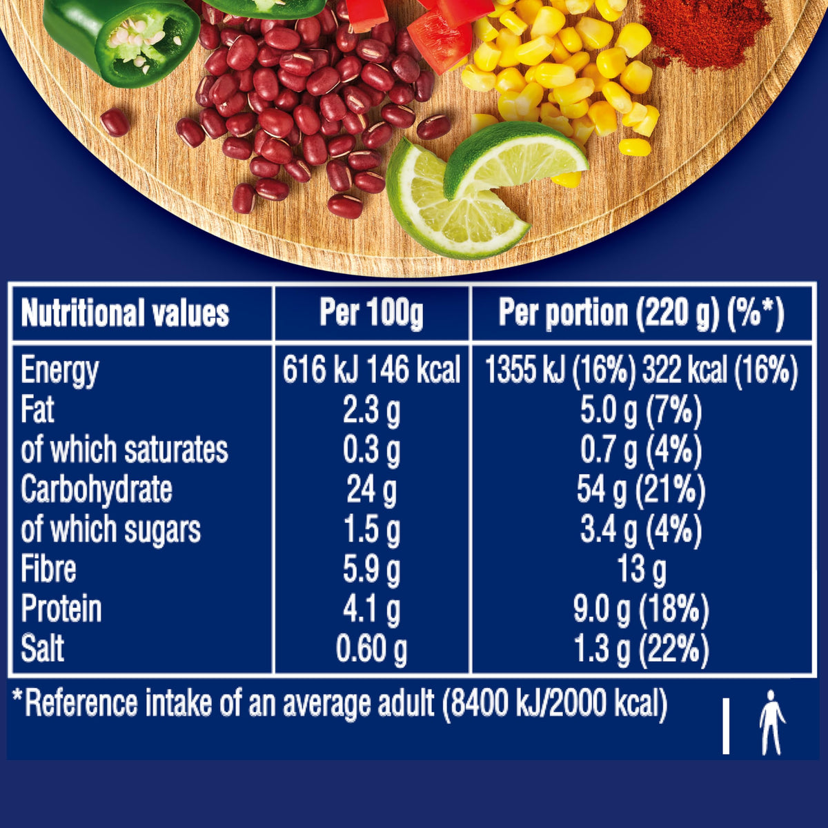 Ben's Original Mexican Style Bean & Corn Wholegrain Rice Ready Meal - High Fibre, Vegetarian | 6 x 220g Pouches 8