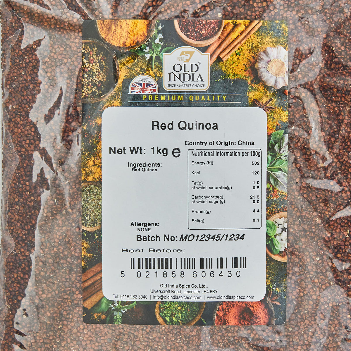 Old India Red Quinoa - 1kg Natural Whole Grain 2