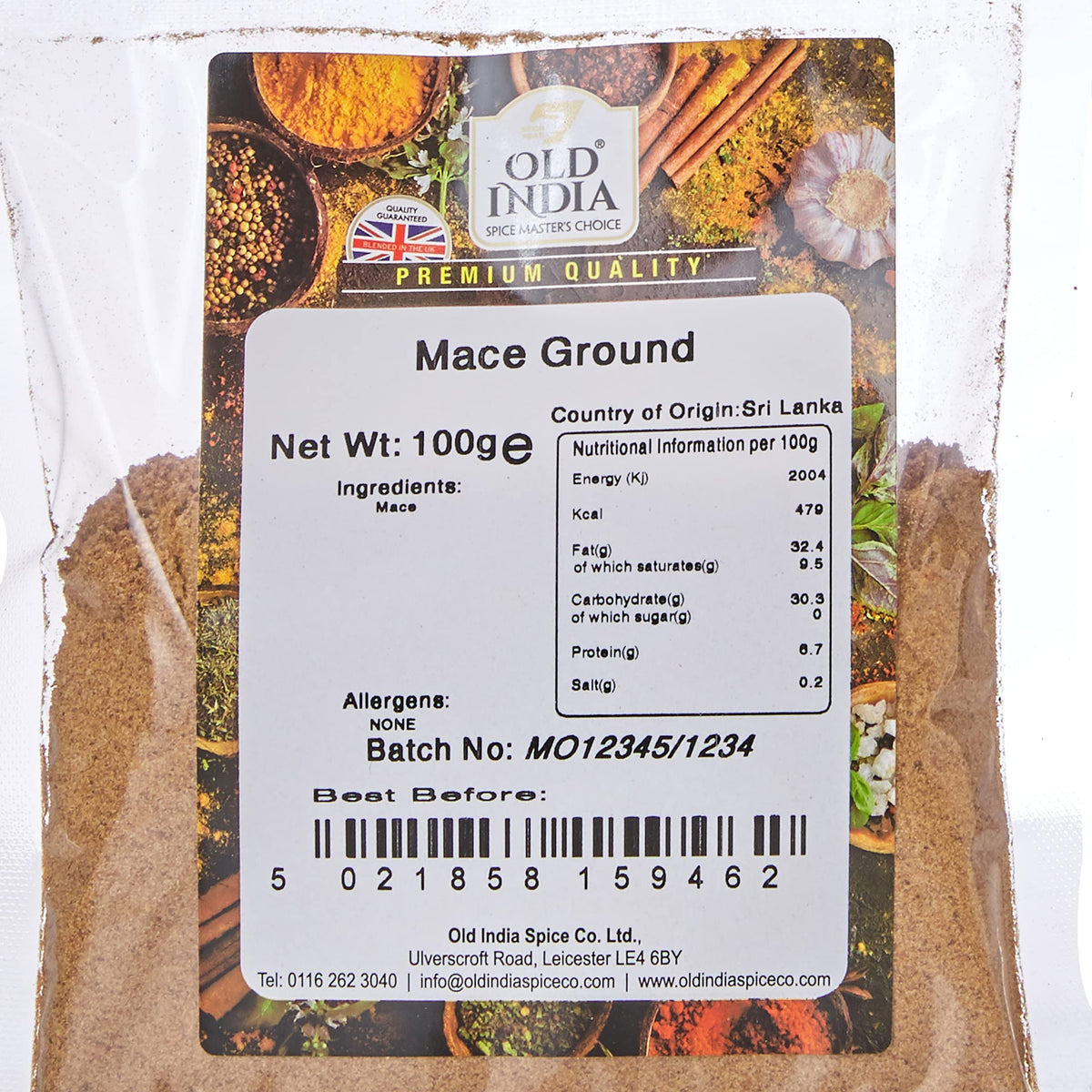 Old India Ground Mace - 100g 2