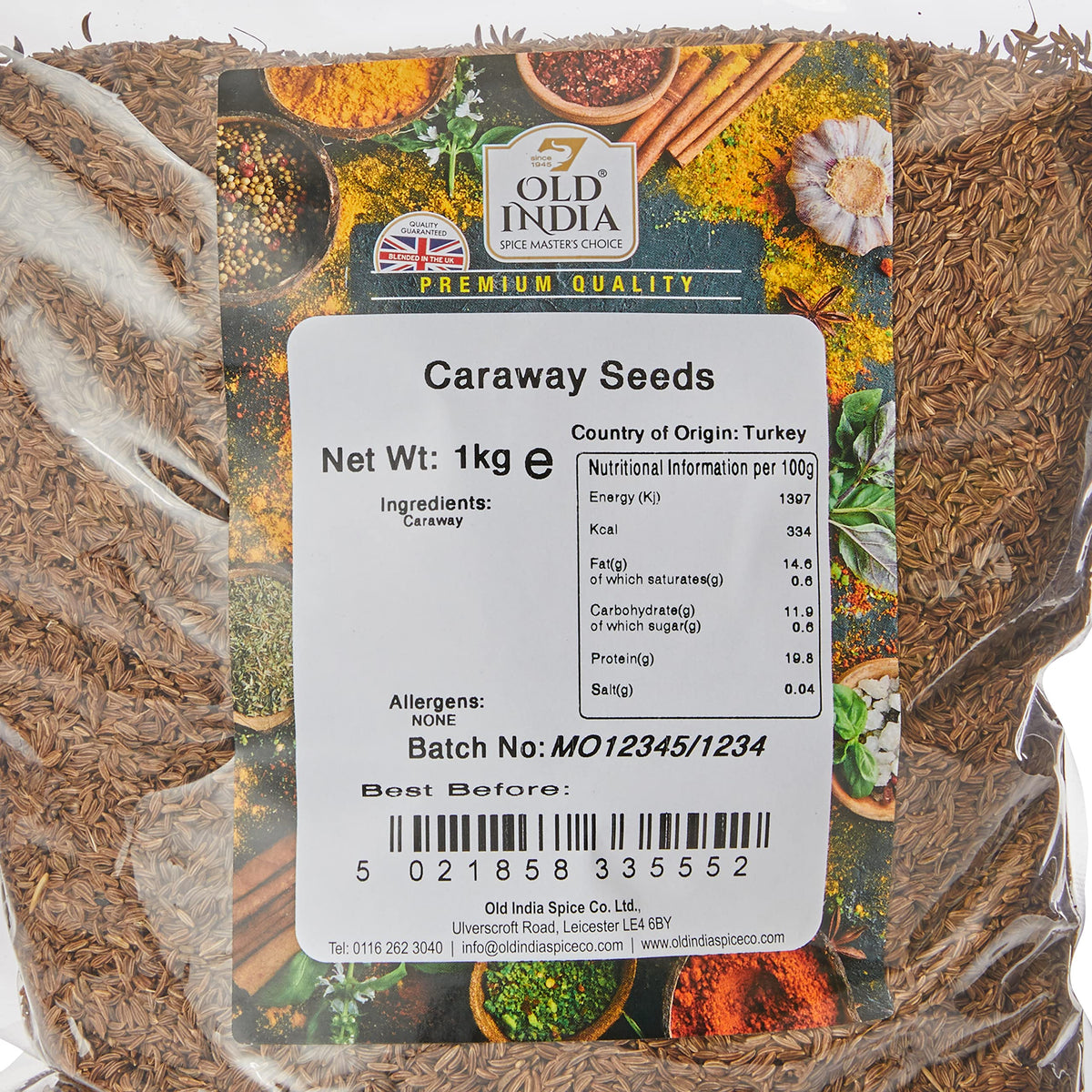 Old India Caraway Seeds - 2kg Total | Natural & GMO Free