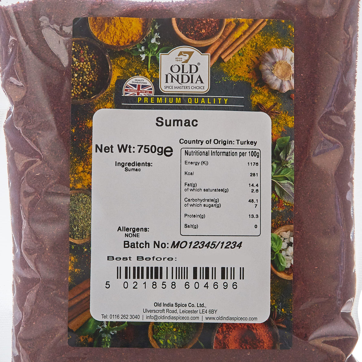 Old India Sumac - 100% Natural, Additive-Free, GMO-Free | 750g 2