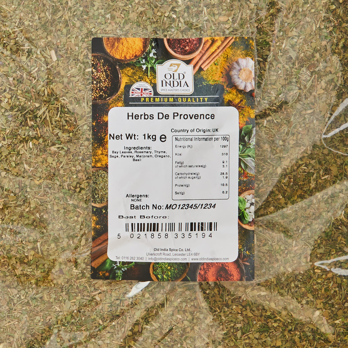 Old India Herbs de Provence - 1kg Mixed Herbs Blend | Natural & Additive-Free 2