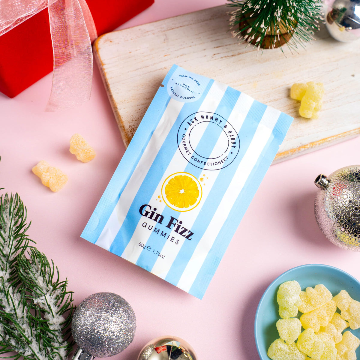 Ask Mummy & Daddy Gin Fizz Pouch - Gummy Sweets | 50g 5