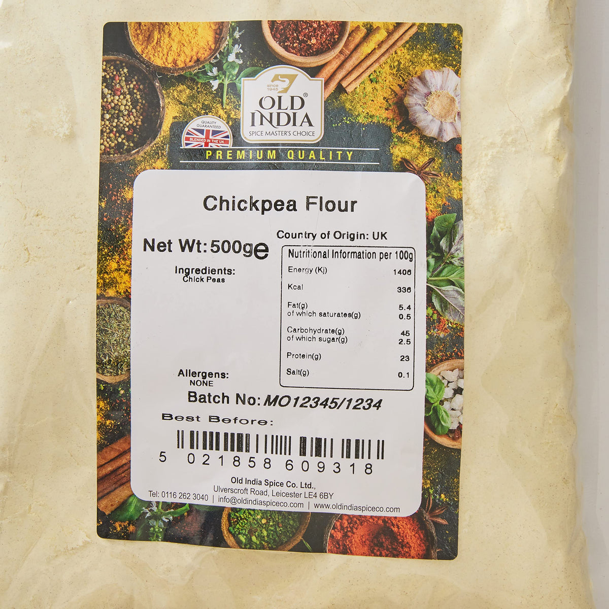 Old India Chickpea Flour - 500g 2