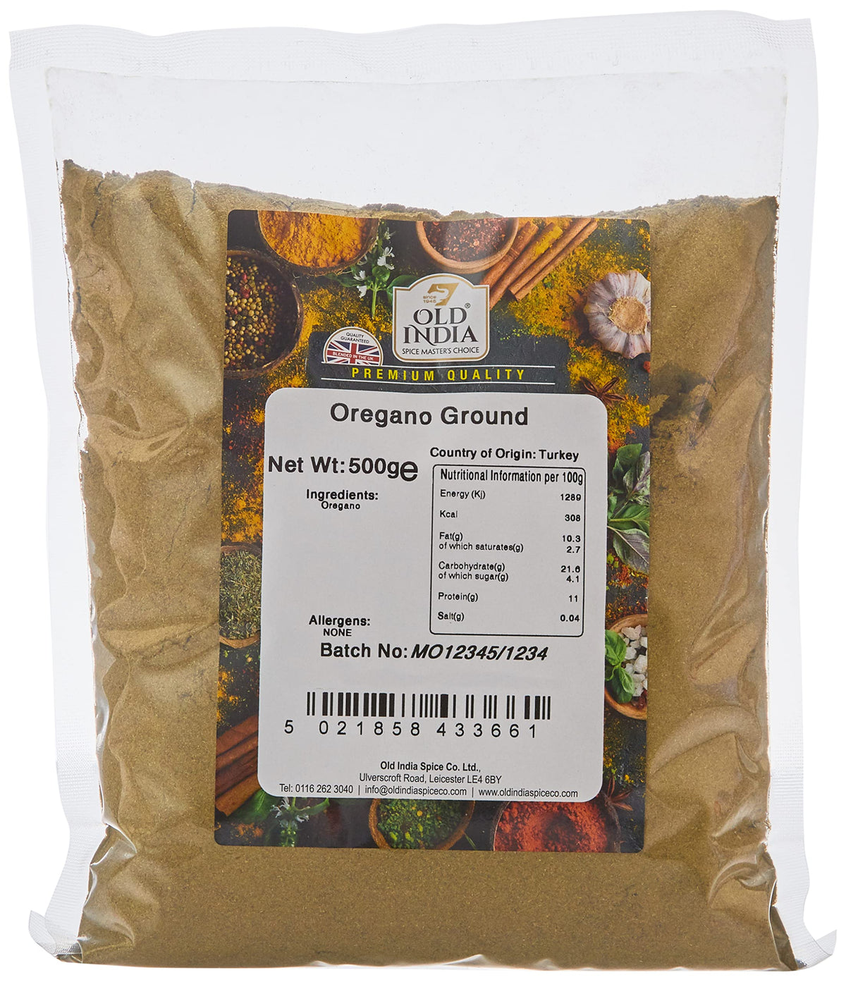 Old India Ground Oregano - 100% Natural, Additive-Free | 500g 1
