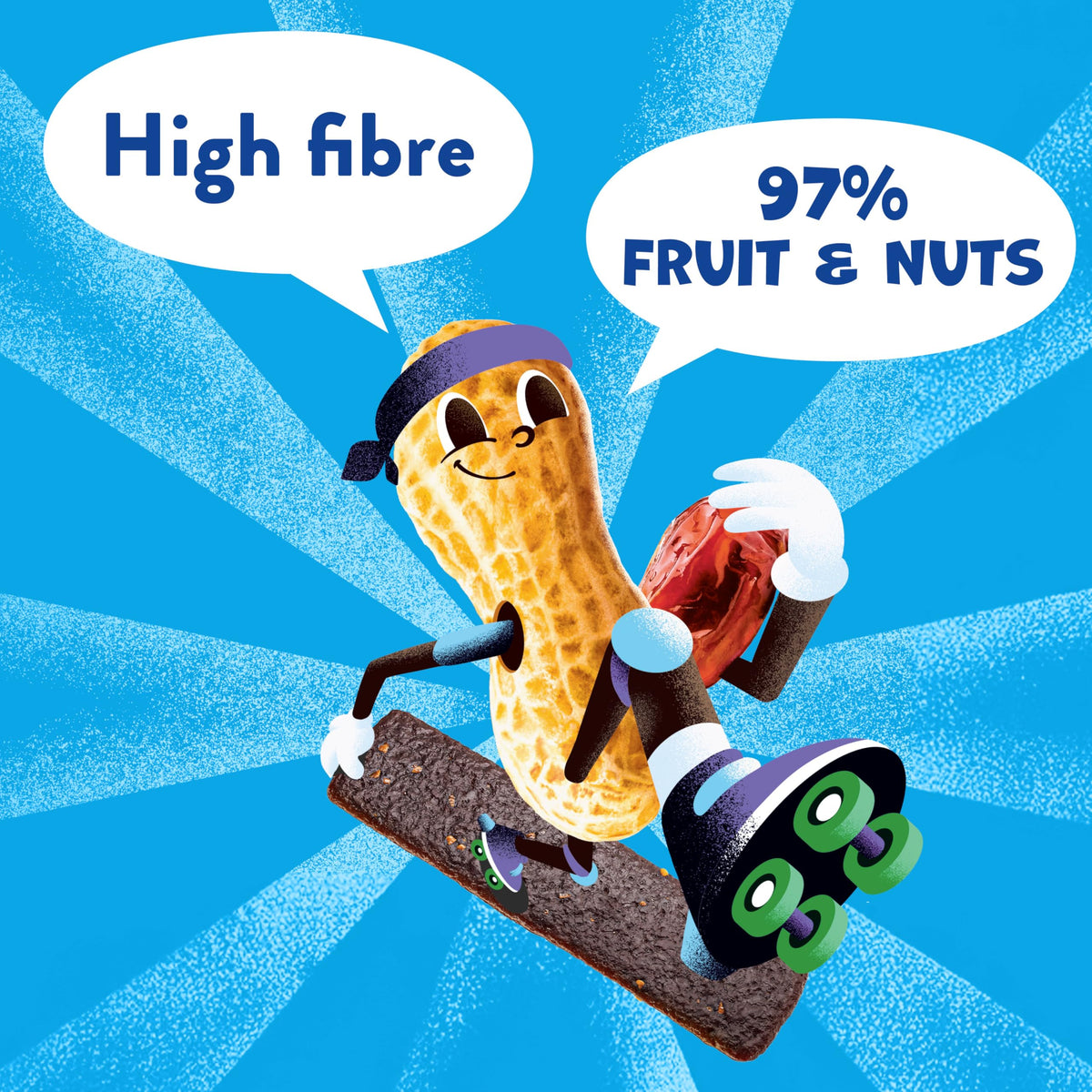 Goodies Date & Nuts Fruit Bars - Kids Snack, Gluten-Free, Vegan, 12 x 20g 3