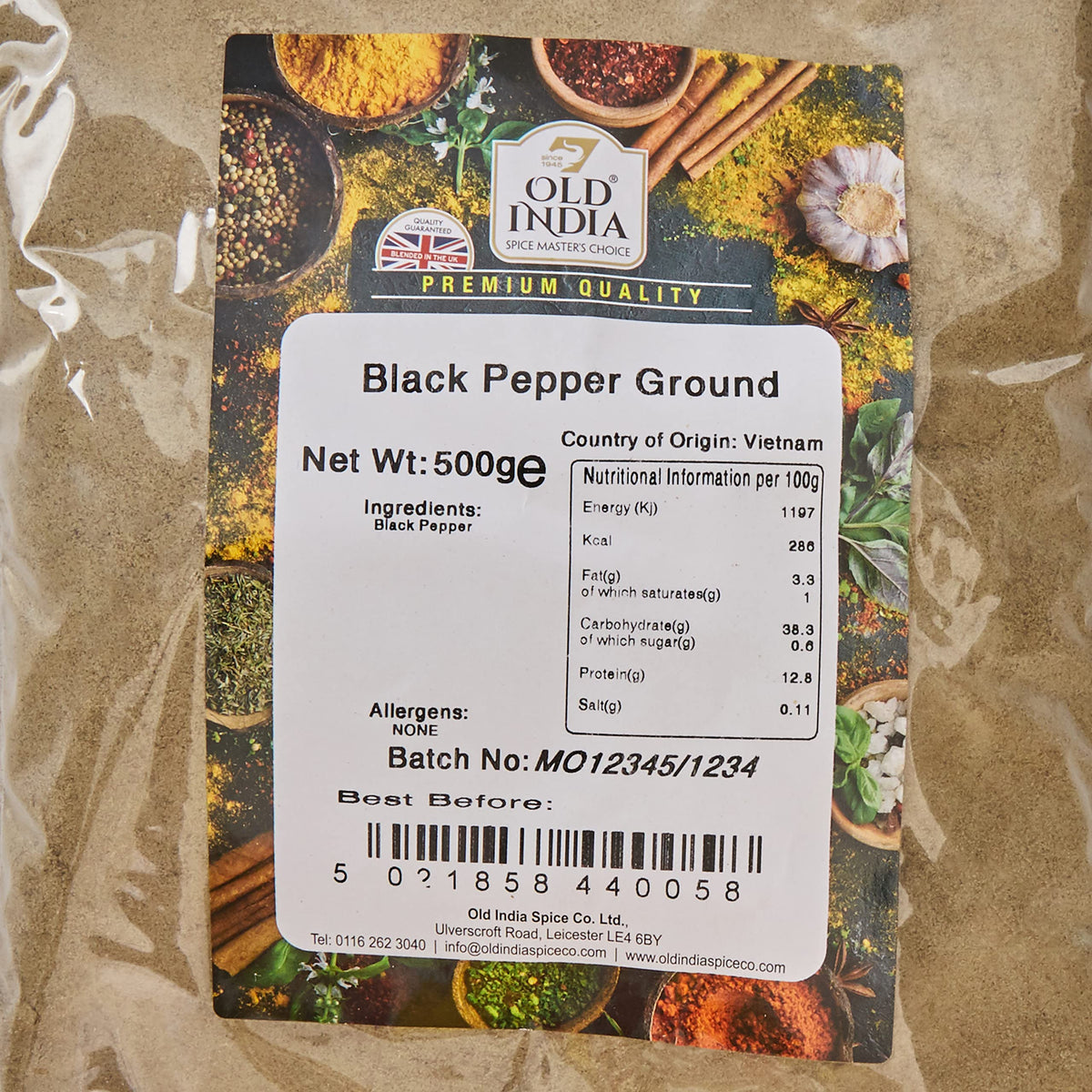Old India Ground Black Pepper - 100% Natural, Additive-Free | 500g 2
