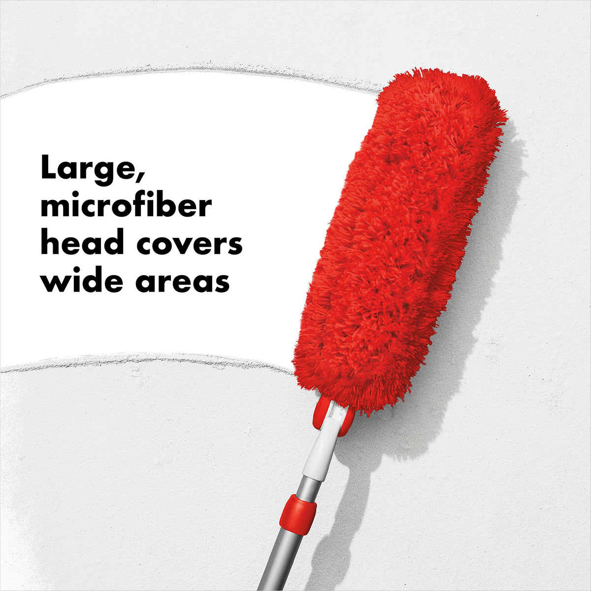 OXO Good Grips Extendable Microfiber Duster - Extends to 137cm, 270° Rotating Head 5