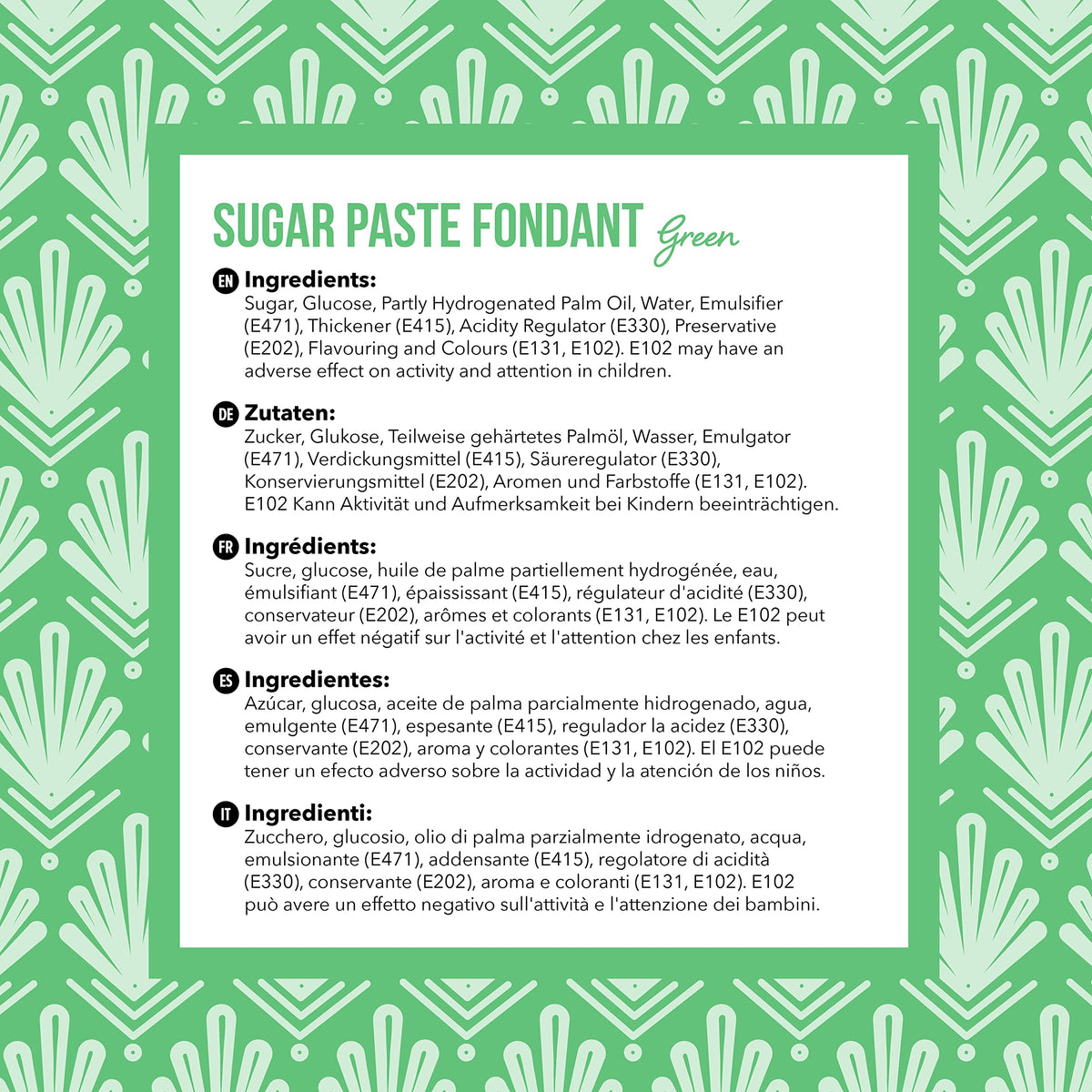 PME Green Sugar Paste Fondant - 250g (Pack of 2) | Ready to Roll | Smooth Finish 4