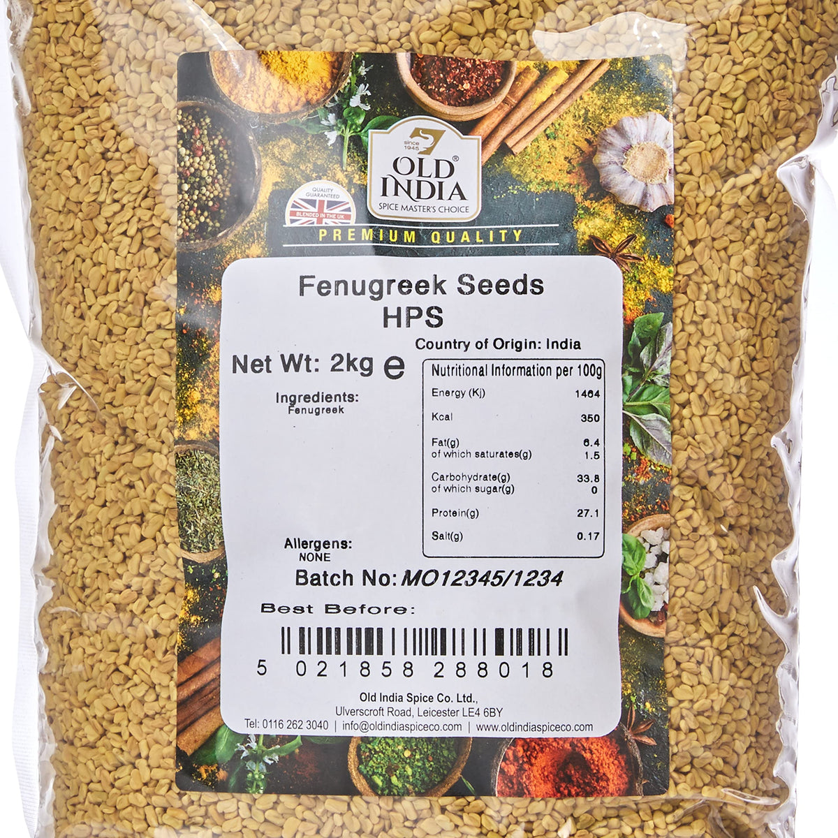 Old India Fenugreek Seeds - Natural & Additive-Free | 2kg