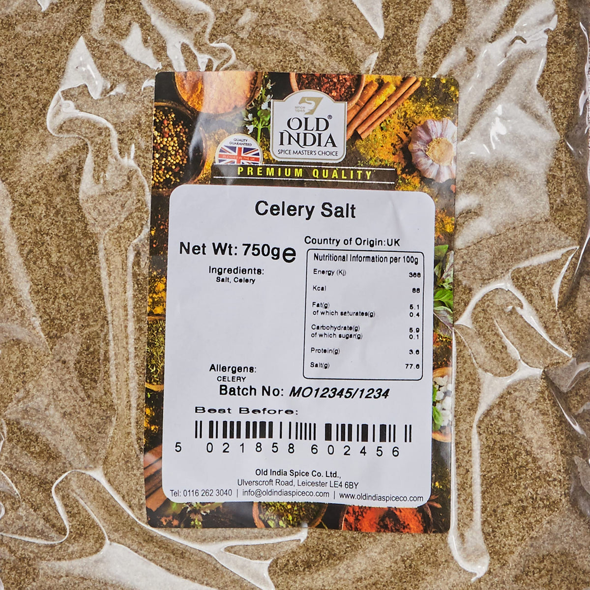 Old India Celery Salt - 100% Natural, Additive-Free, GMO-Free | 750g 2