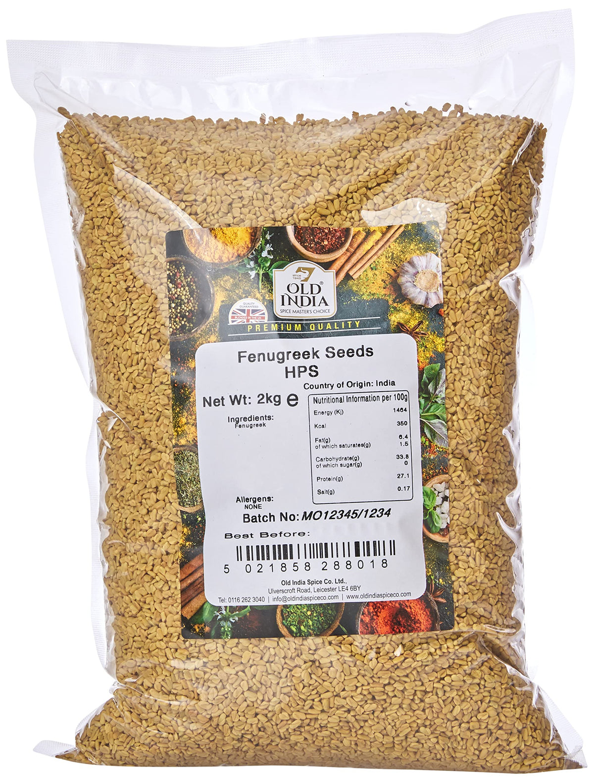 Old India Fenugreek Seeds - Natural & Additive-Free | 2kg