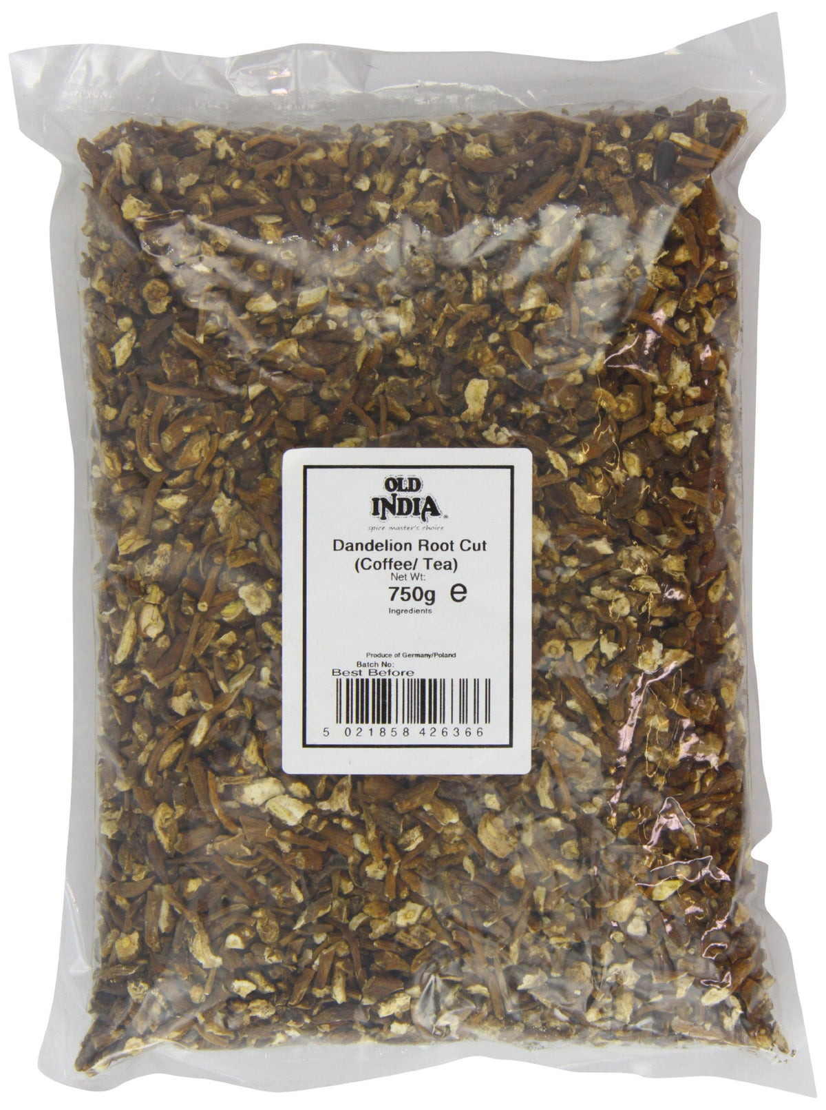 Old India Dandelion Root Cut Herbal Tea - 750g 1