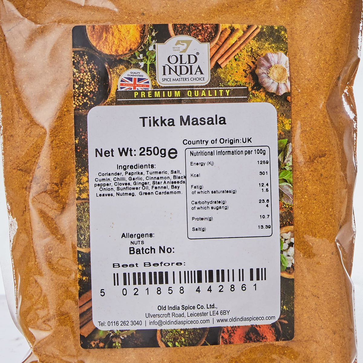 Old India Tikka Masala Seasoning - 100% Natural, Additive-Free, GMO-Free | 250g 2