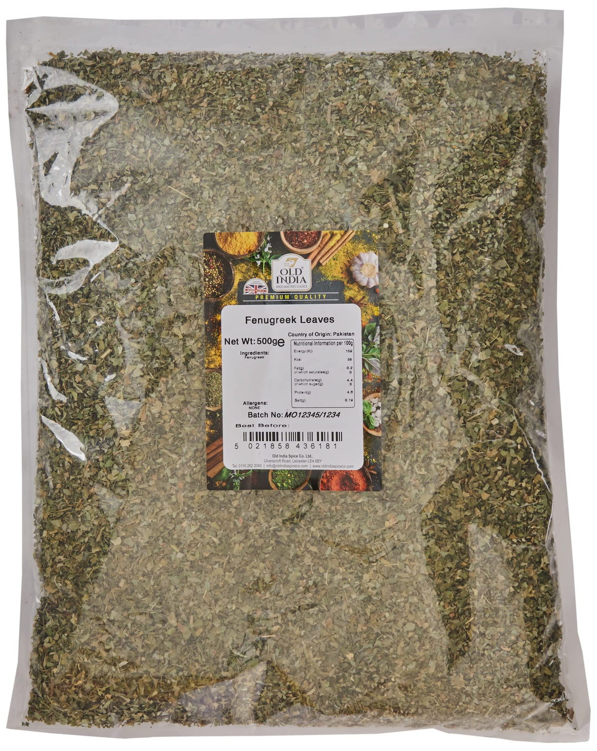 Old India Fenugreek Leaves - 100% Natural, Additive-Free | 500g