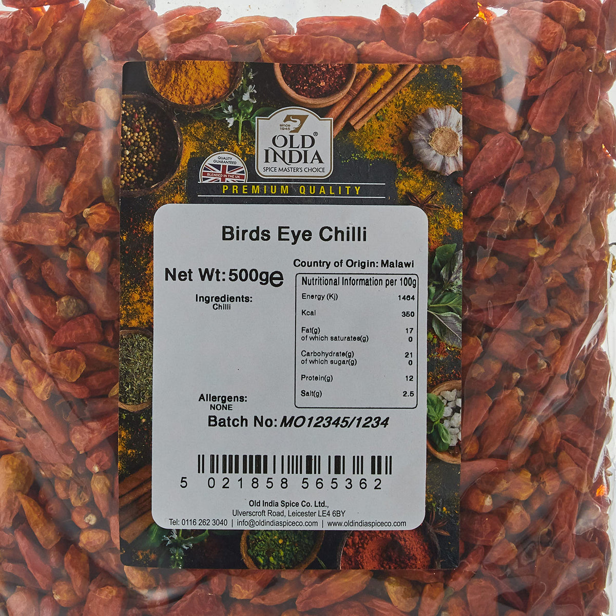 Old India Birds Eye Chilli - 100% Natural, Additive-Free | 500g 2
