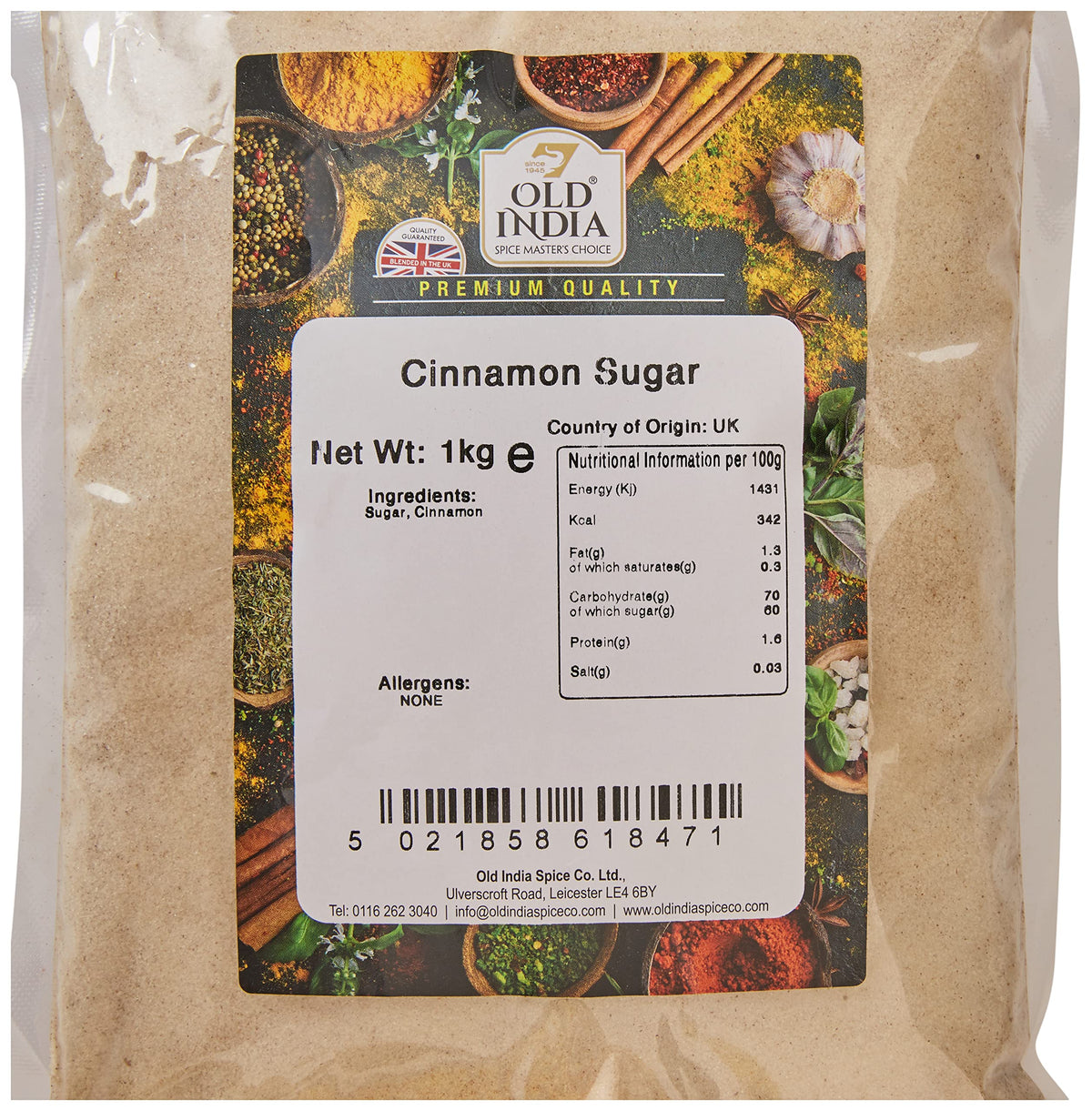 Old India Cinnamon Sugar - 1kg | Powder | Brown 2