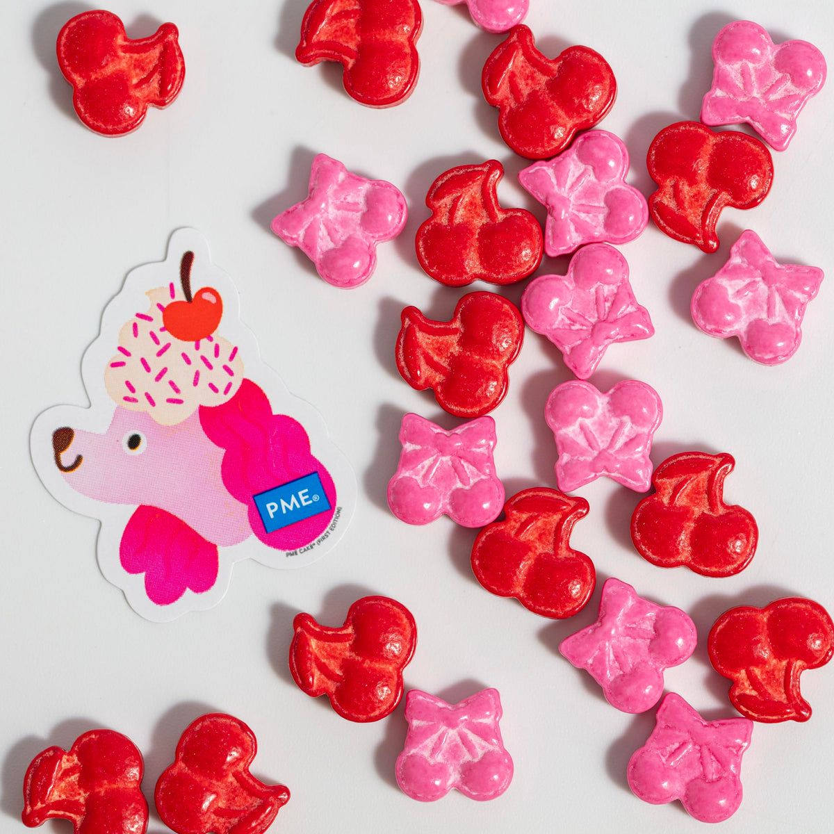 PME Sweet Cherries Sprinkle Charms - Edible Decorations, 25g