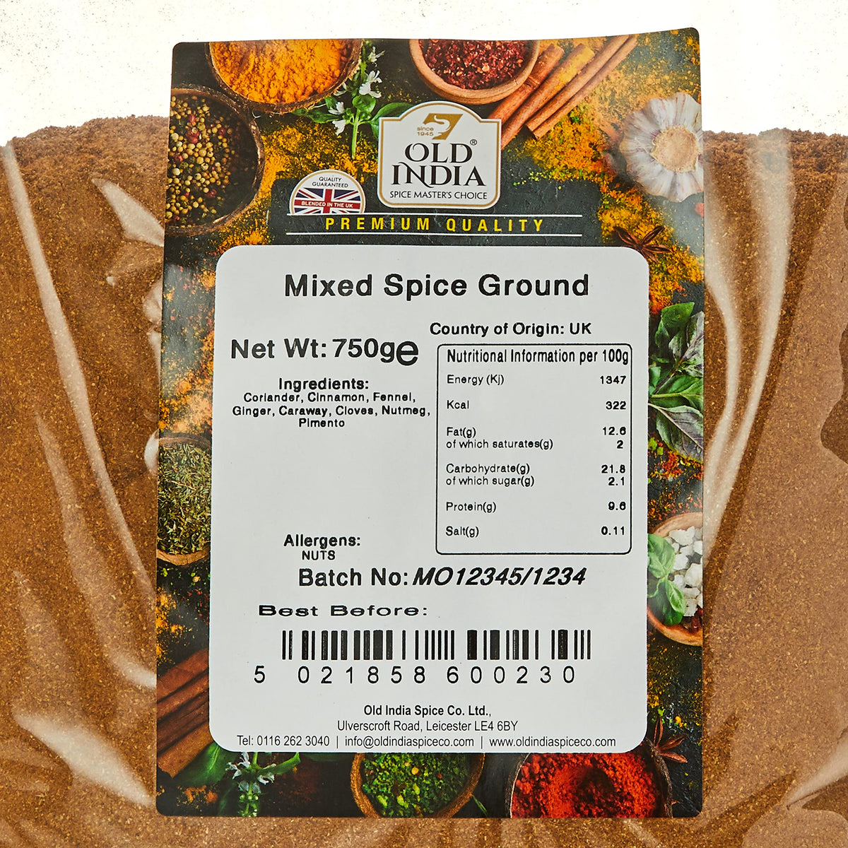 Old India Mixed Herbs Ground 750g - 100% Natural, Additive-Free 2