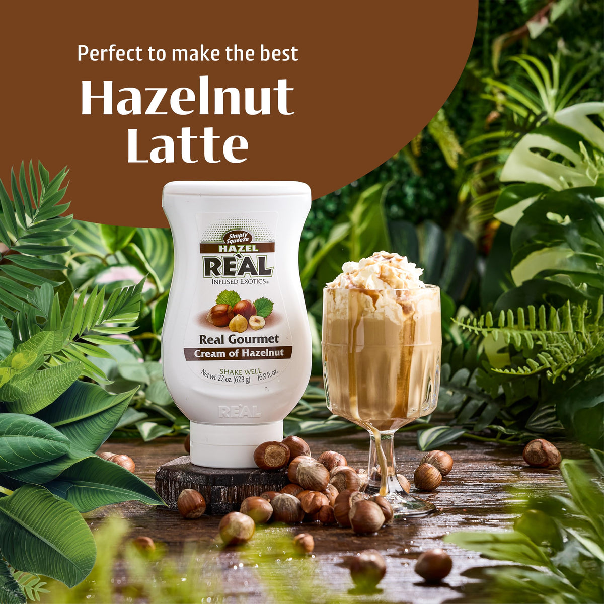Reàl Infused Exotics Cream of Hazelnut Syrup - Made with Oregon Hazelnuts | 500ml 3