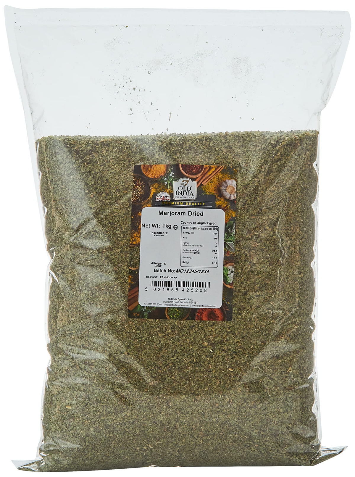 Old India Dried Marjoram - 1 kg 1